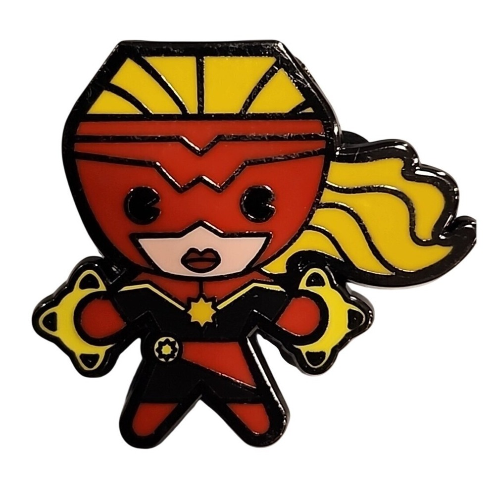 Disney Marvel Captain Marvel Chibi Enamel Pin Carol Danvers Avengers Trading Pin